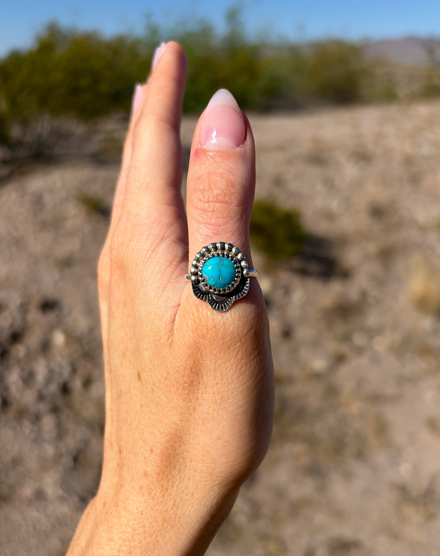 Half stamped ring