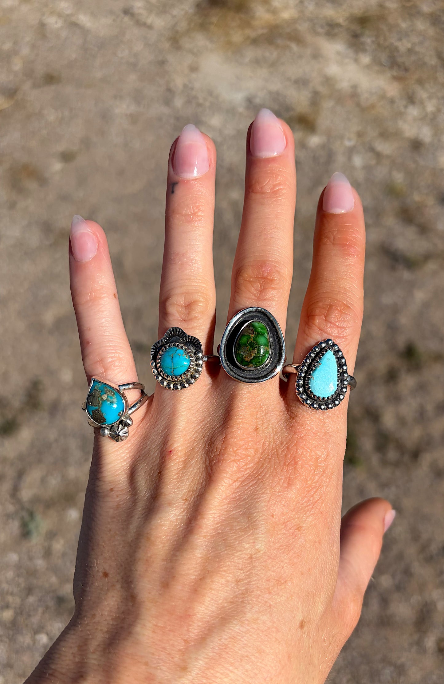 Half stamped ring